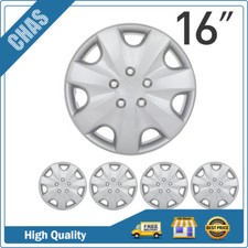 16 Set Of 4 Silver Full Wheel Rim Cover Hubcaps Snap On Fits R16 Tire Rim
