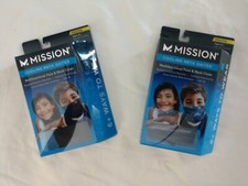 2- Youth Mission Compact Cooling Neck Gaiter Face Cover - Black and Camo