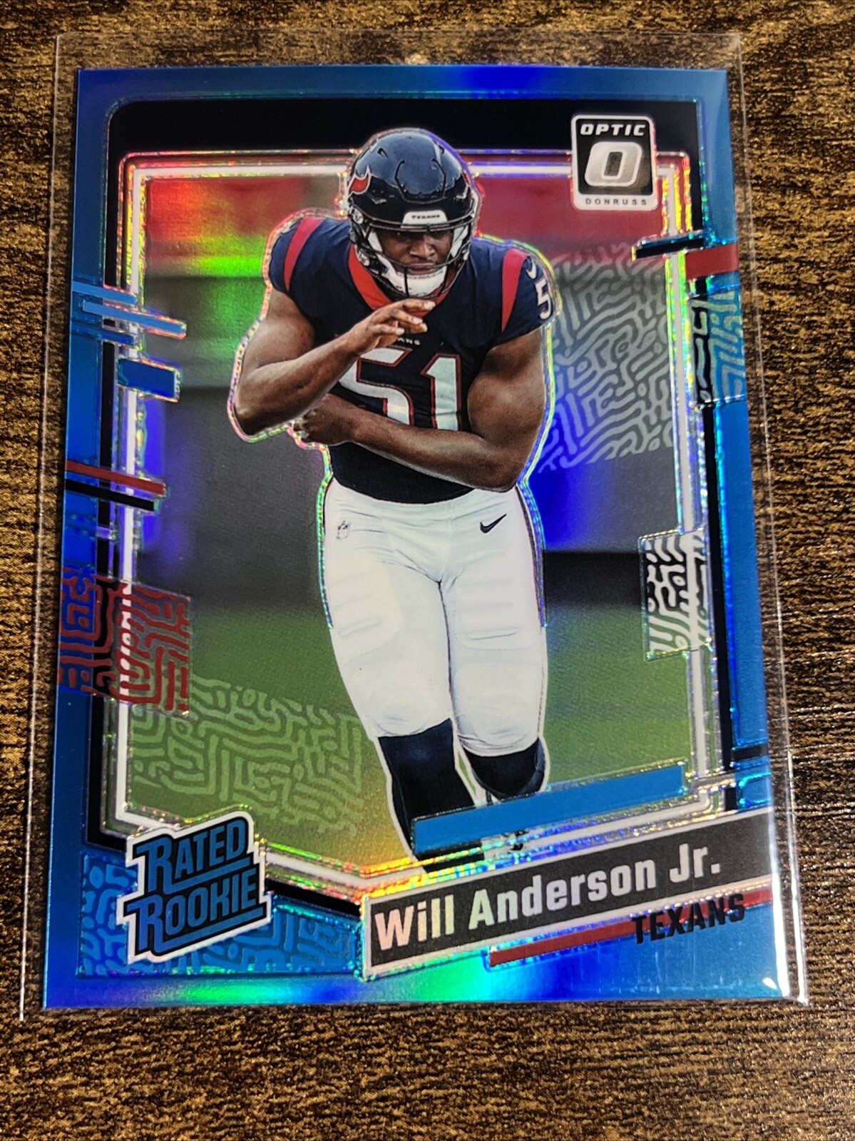 WILL ANDERSON 2023 Donruss Optic Rated Rookie Aqua Holo /299 #246 RC Texans