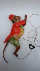 tin monkey toy