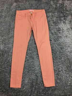 Refuge Skin Tight Legging Skinny Jeans Womens Size 6 Peach Denim Stretch