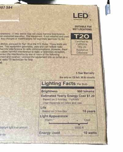 PAR 38 - LED Daylight 90W Indoor/ Outdoor Replacement Bulbs - 4 Pack - Picture 5 of 5