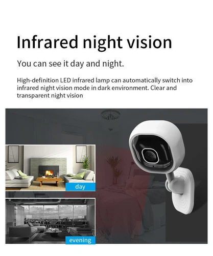 1080P HD Mini Security IP Camera CCTV Wireless WiFi Home Indoor Night Vision Cam - Picture 6 of 13
