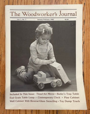 VINTAGE January/February 1983 Woodworker's Journal magazine, Vol. 7 No. 1