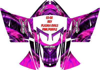 SKI DOO SNOWMOBILE WRAP REV,XP, XR,XS,XM MXZ 99-16 PLASMA OVAL