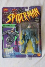 Marvel Comics Spider-Man Animated Series RHINO Figure Toy Biz 1994 MOC NEW VTG