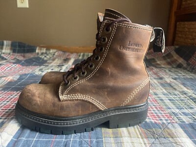 Vintage 90s Y2K London Underground Women’s Sz M Thick Sole Leather Boots 