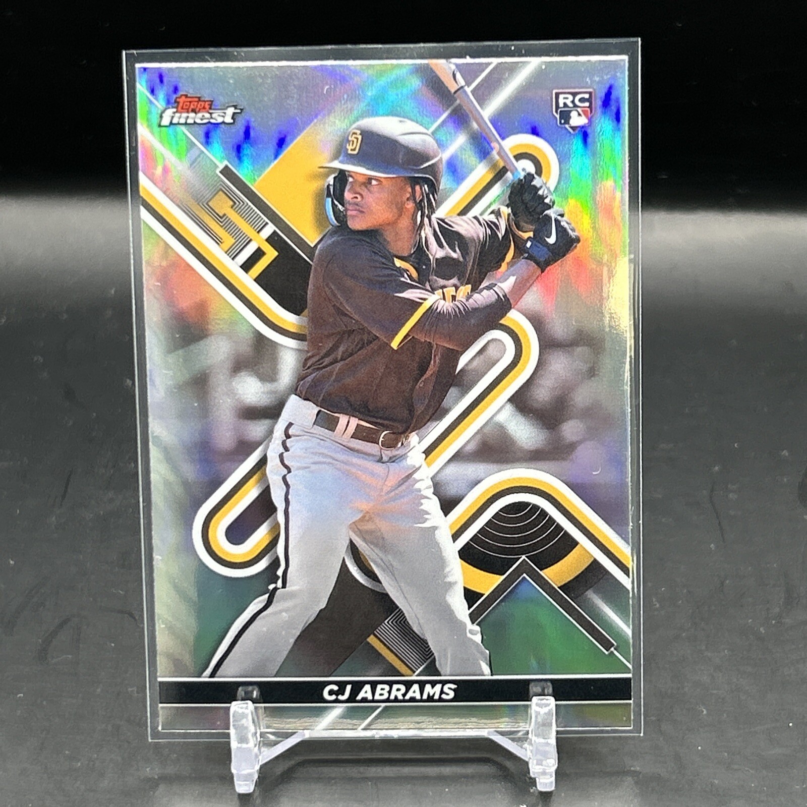 2022 Topps Finest CJ Abrams Refractor RC #39 Padres E1