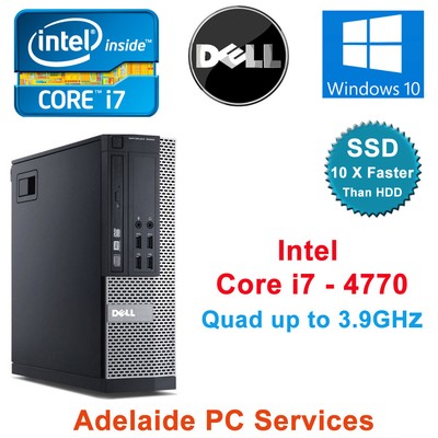 Dell Optiplex 90 Desktop Computer Core I7 4770 Pc 16gb Ram 256gb Ssd Win 10 Ebay