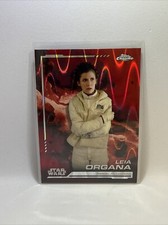 2024 Leia Organa Topps Chrome Star Wars 103 Red RayWave Refractor Hot SP
