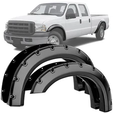 LEDKINGDOMUS Fender Flares Kit Compatible for 1999-2007 Ford F-250 / F-350 / ...