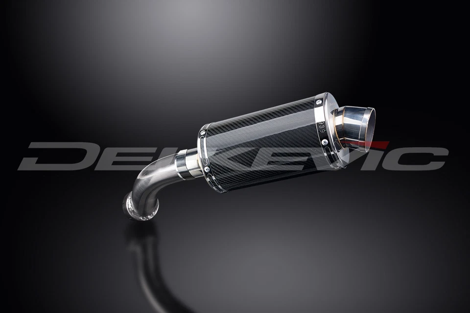 Kit silenciador escape carbono ovalado 9" deslizable BMW R1200GS 2008-2012 Foto 2 de 4