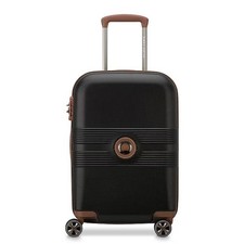 NEW DELSEY PARIS Flanerie Hardside Spinner Luggage 20" Brown Carry On TSA