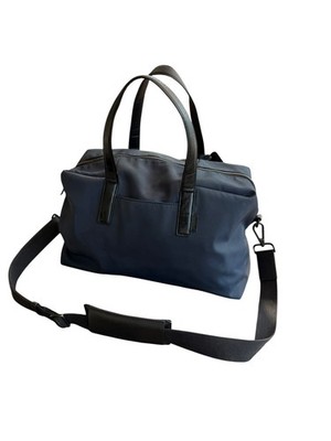 Away Travel  The Everywhere Shoulder Bag Navy Blue Black Trim EUC