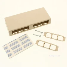 Suttle Ivory 6-Port Surface Mount Empty Data Box SE-STAR108SM-52