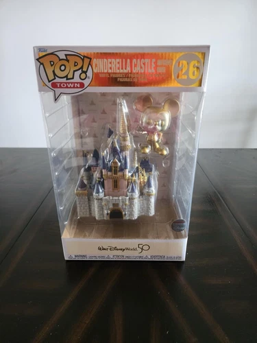 Funko Disney Cinderella Castle and Mickey Mouse Gold Disney World Exclusive #26