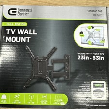 Commercial Electric Full Motion TV Wall Mount 23-63" VESA 400x400 Tilt Swivel Ar