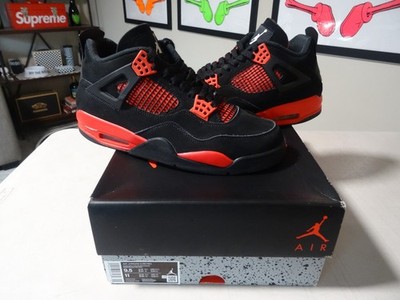 Nike Air Jordan 4 Retro  Red Thunder  BLACK RED Size 9.5 MENS OG ALL CT8527 016