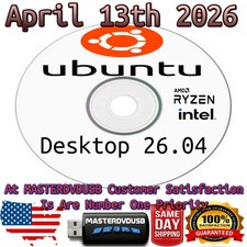 Ubuntu 26.04 LTS Desktop – Bootable DVD Installer (Released April 13th, 2026)