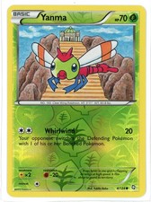 Yanma Reverse Holo 4/124 Dragons Exalted Pokemon Card