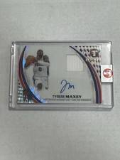 Tyrese Maxey 2025-26 Topps Pristine #PPA-TMA Game-Used Patch Auto /150 76ers