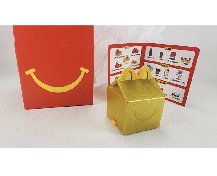 2025 LIL MCDONALDS TOY #21 GOLD HAPPY MEAL BOX FREE QUICK SHIPPING