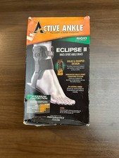 Active Ankle Eclipse II Rigid Ankle Brace Small   Maximum Support Damaged Box 