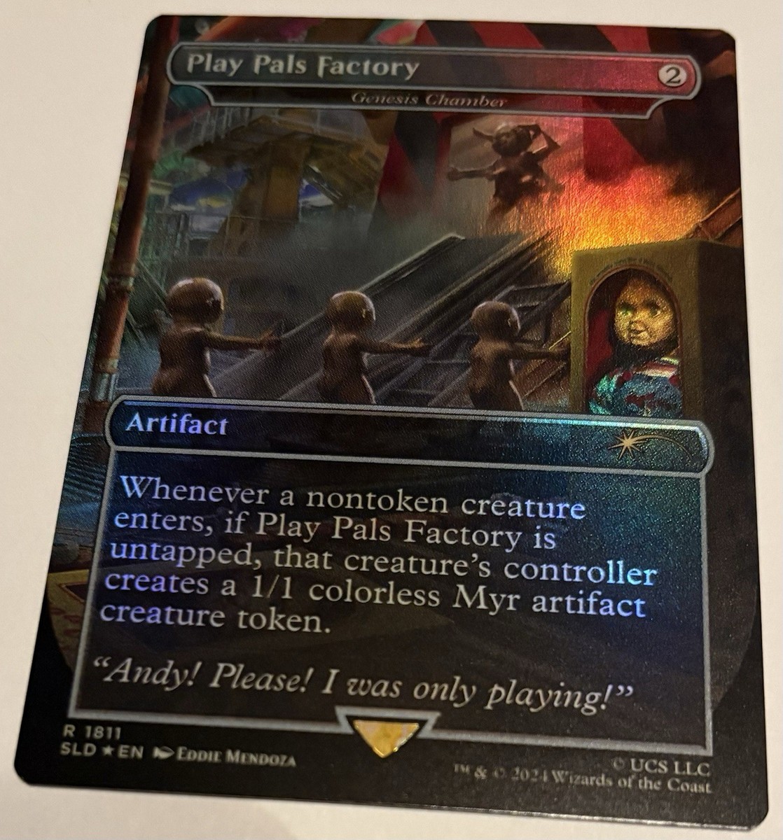 🌟 Play Pals Factory - Genesis Chamber Secret Lair FOIL CHUCKY MTG