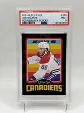 Joshua Roy 2024 O Pee Chee Retro Rookie Card Black Border /100 PSA 9