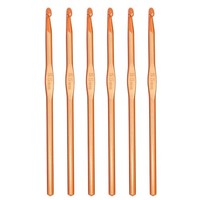 6Pcs Aluminium HäKelnadel Set Leicht Glatt Stricknadeln 55Mm