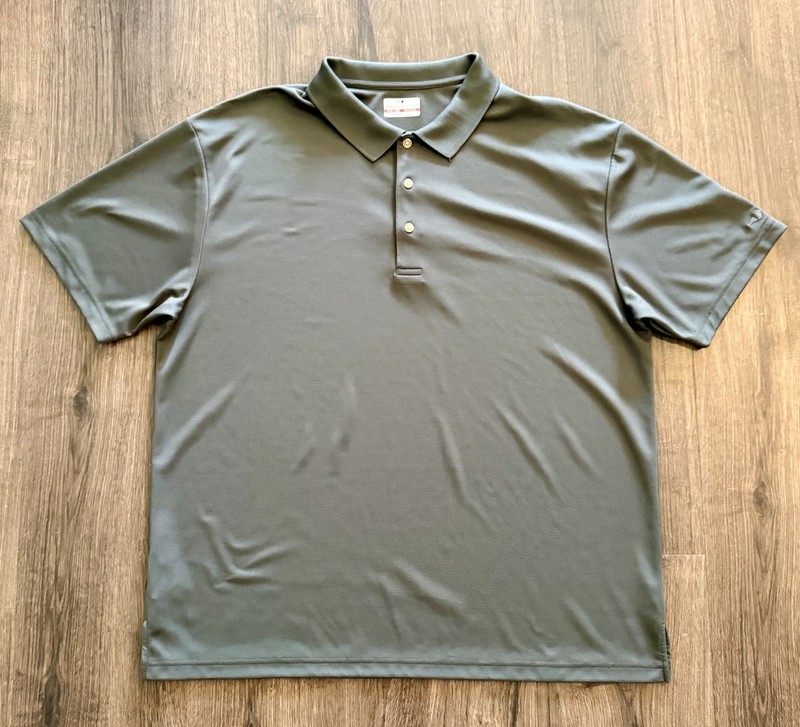 Grand Slam Men's Big & Tall Airflow Golf Polo - Gray - Size 2XB