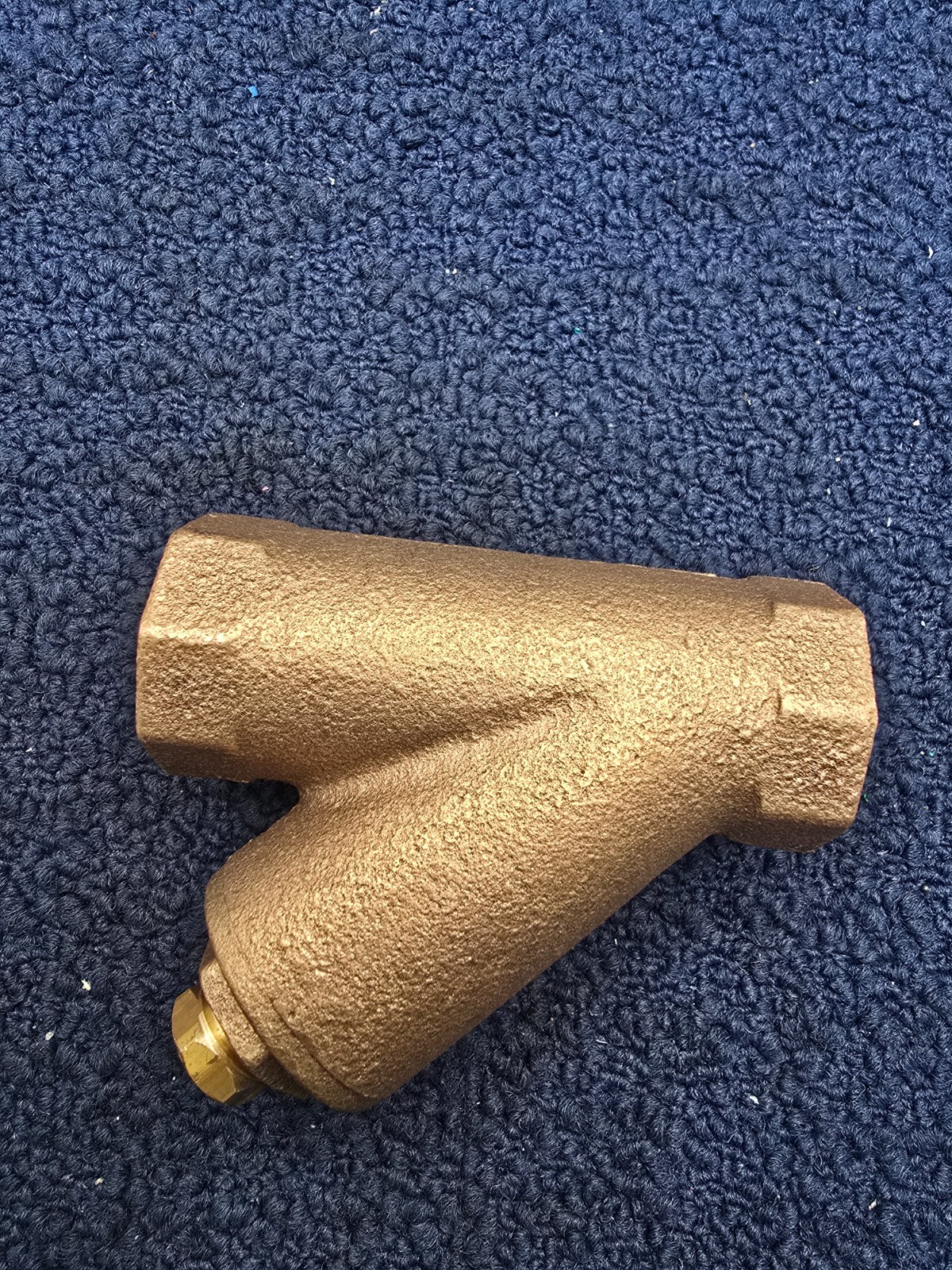 1" NPT Threaded Bronze Y-Strainer With Plug LEAD-FREE