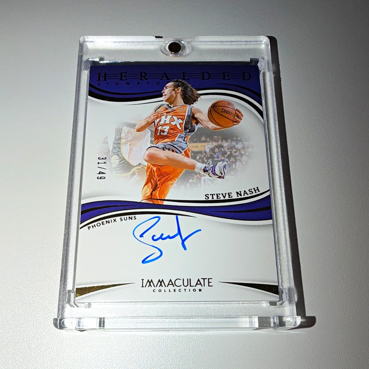 Panini Steve Nash Basketball Autographed Sports Trading Cards for