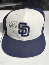 Yangervis Solarte #26 Signed SD Padres MLB Baseball New Era Cap Size 7 1/2