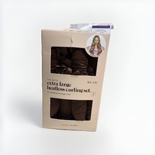 Kitsch Satin Extra Large Heatless Curling Set Chocolate New