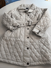 NWT Lands End Gray Sky Quilted Full Zip Jacket Size Medium New