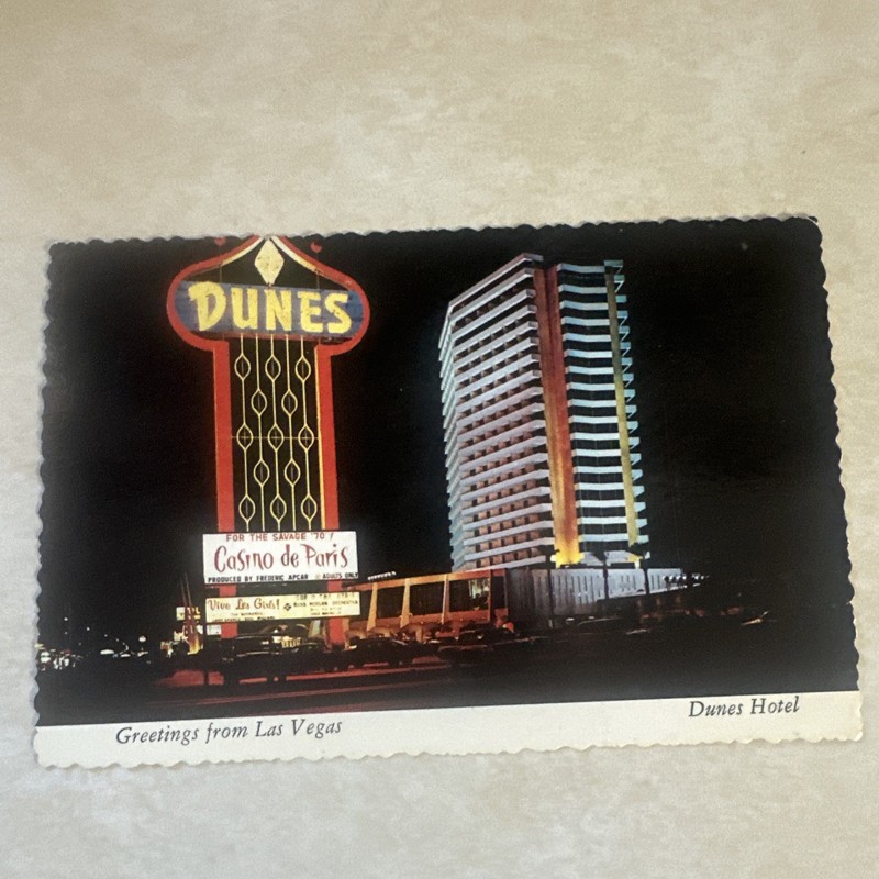 Vintage Postcard, Dunes Hotel Las Vegas