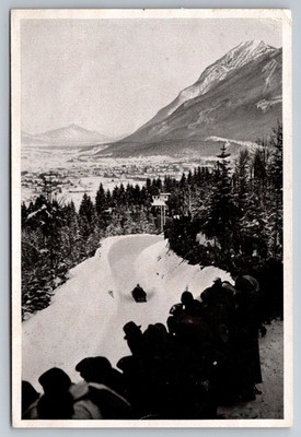 1936 Olympia Winter Games Bobsled Race Photo Garmisch Partenkirchen Schirner