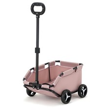 Dog Stroller 4 Wheels Folding Dog Cart Pet Stroller for Travelling Shopping W...