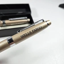 VERY NICE Cutter & Buck Pen Set of 2 Wells Fargo Bank Advertising Corporate Gift