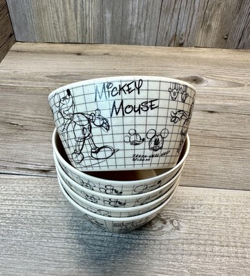 Disney Mickey Mouse Sketchbook 5 Tidbit Bowls- Mickey.