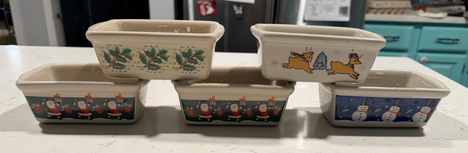 Vintage Holiday Mini Loaf Pans Garden Ridge Pottery Christmas Never Used Qty 7
Opens in a new window
