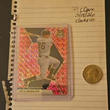 Panini Mosaic 2021 DJ LeMahieu #74 Prizm New York Baseball Trading Card