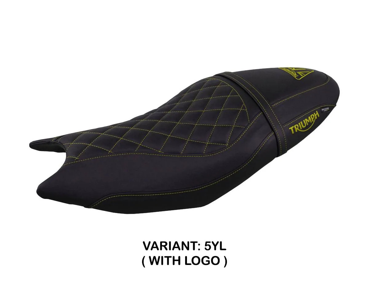 Seat cover Sihlar Yellow YL + logo Tpz compatible TRIUMPH TRIDENT 660 2021 2026