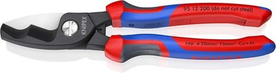 Knipex 95 12 200 Kabelschere mit Doppelschneide 200 mm