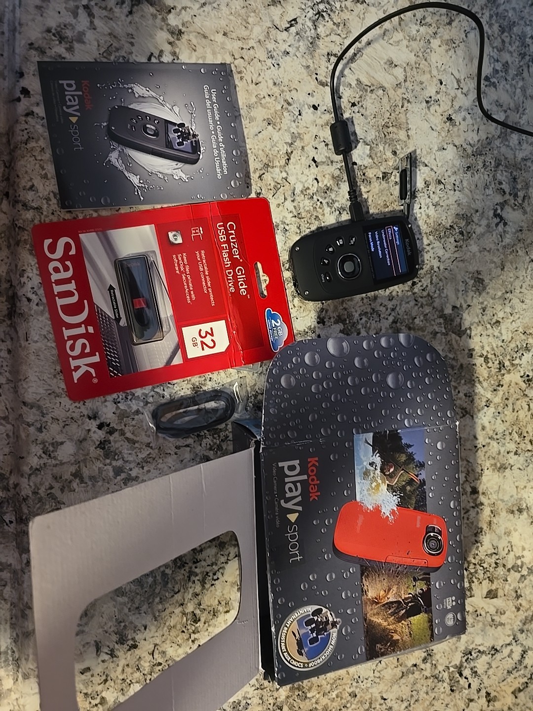 2010 Kodak Play Sport Black Video Camera Underwater Videogra