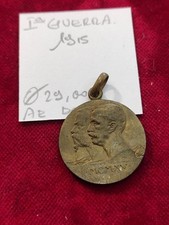 Medaglia Commemorativa Prima Guerra Savoia 1915 Ae Dorato 