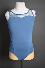 Mirella Child size 12 Blue and floral Leotard