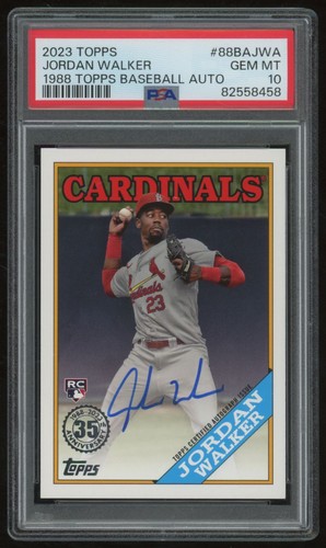 JORDAN WALKER 2023 TOPPS 1988 AUTO RC PSA 10