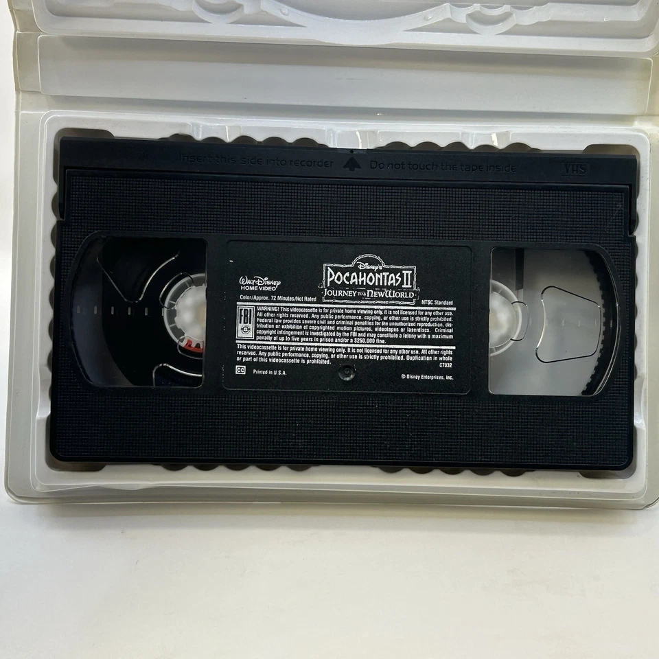 Pocahontas II Journey New World VHS Disney Video Tape Collection VTG Clamshell - Image 4 of 4